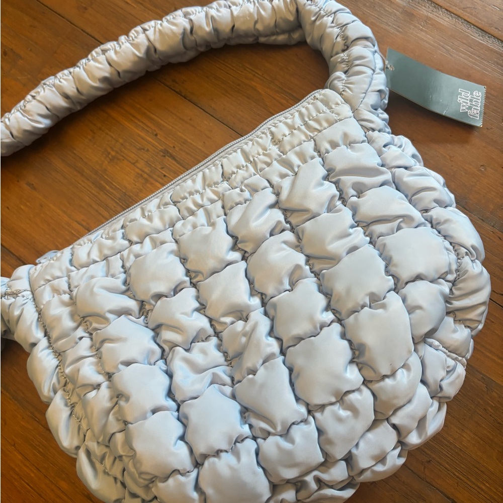 NWT wild fable blue quilted shoulder bag